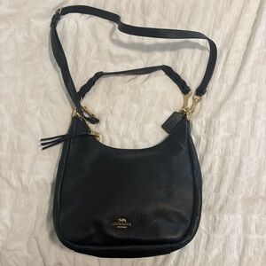 Coach Black Leather Shoulder Bag